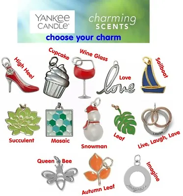 Yankee Candle Charming Scents Charm Pendant For Car Bag Keyring Secret Santa • £3.29