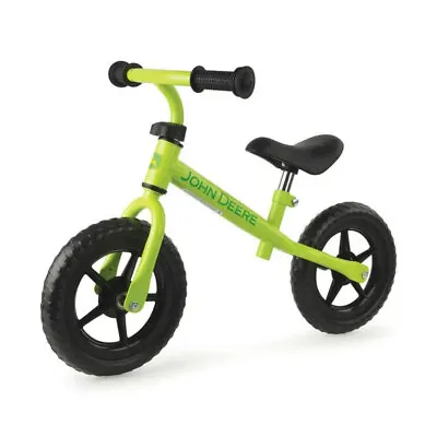$87 • Buy John Deere 25cm Kids Green Steel Adjustable Balance Bike/Bicycle Ride On Toy 2y+