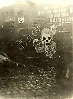 Org. Nose Art Photo: B-24 Bomber  THE BIG SLEEP !!! • $12.50