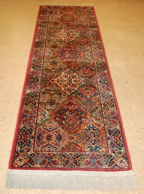 Antique Early Karastan Kirman Multi_color Panel Pattern#717 Rug Carpet 2'6 X8'6  • $1400