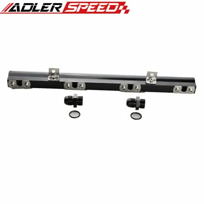 For Volvo 240 740 940 High Flow Fuel Injector Rail Kit Aluminum Black US STOCK • $38