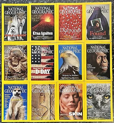 National Geographic Magazines Year 2002 Complete Set • $12