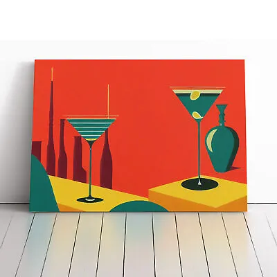 Retro Cocktail Art Vol.7 Canvas Wall Art Print Framed Picture Decor Living Room • $43.52