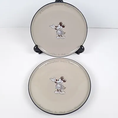 Disneyland Resort Paris Exclusive Mickey Le Chef Plates 19cm French Set Of 2 • £28.80