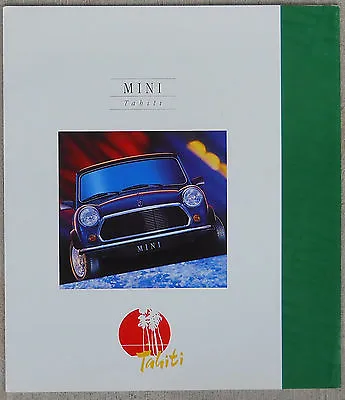 Mini Cooper Tahiti 1993 Colur Brochure Fold Out -  Showroom Condition • $10