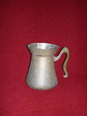 Vintage Heavy Brass Or Copper Tin Lined Pitcher Ewer Primitive Americana • $8.99