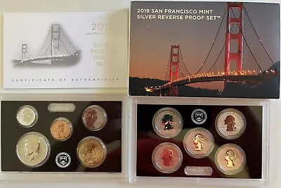 2018 S San Francisco Mint Silver Reverse Proof Set • £125.35