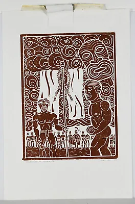12  Artist Proof 2003 Woodblock Print Dietrich Varez? Ulumaika At Makahiki • $209.99