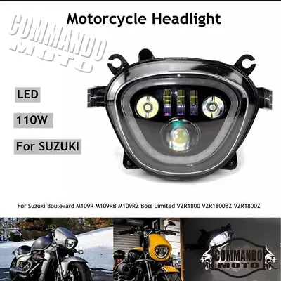 For 2006-2022 Suzuki Boulevard M109R VZR1800 M90 C90 Motorcycle LED Headlight • $379.99