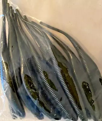 MEGASTRIKE MegaShad 9  Saltwater Fishing Lures Dark Sand EEL Striper (12 Pack) • $0.99