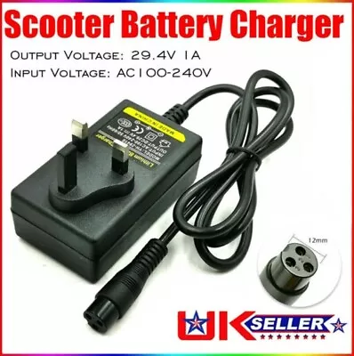 Battery Charger 24V For Electric Razor Scooter E100/150/125 Trikke E2 X-Treme MC • £6.89