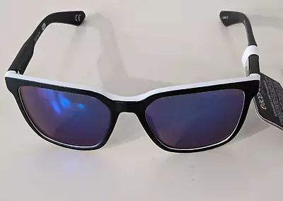 Body Glove Sport White & Black Sunglasses Blue Mirrored Coating Square Lens • $10.99