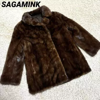Sagamink Fur Coat Silver Tag Brown • $115.92