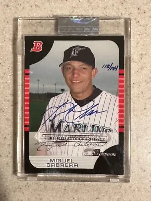 2005 Bowman Sterling Miguel Cabrera 2005 Bowman Buyback Auto #112/154 Marlins • $149.99