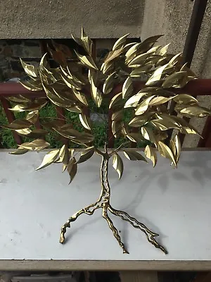 Vtg Ray Berger Jere Style Brass Metal Divy Tree Of Life Sculpture Signed 1989 • $555.55