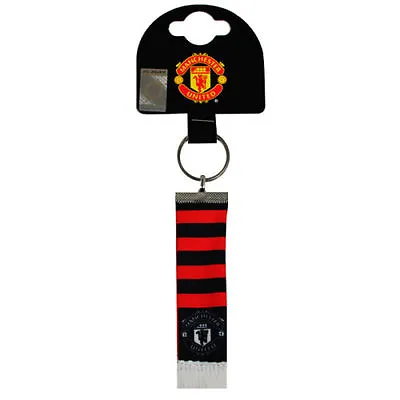 £4.95 • Buy Manchester United Bar Scarf Keyring Gift