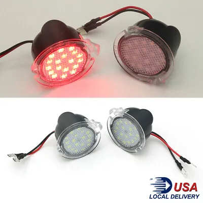 LED Side Mirror Puddle Lights Red Lamp Assembly For Ford Edge Fusion Explorer • $12.62