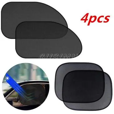 4 PCS Car Side Rear Window Screen Mesh Sun Shade Cover Windshield Sunshade Visor • $14.99