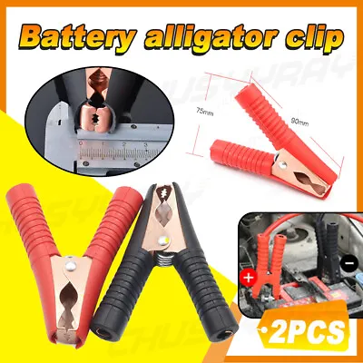 Replacement Car Battery Clip Cables Alligator Clips Charger Clamp Repair-Tool • $8.59