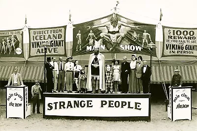 Vintage Circus Freaks Strange People Side Show Ringling Bros. - Photo Print 4x6 • $4.99