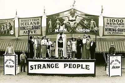 Vintage Circus Freaks Strange People Side Show Ringling Bros. - Photo Print 8x12 • $7.95