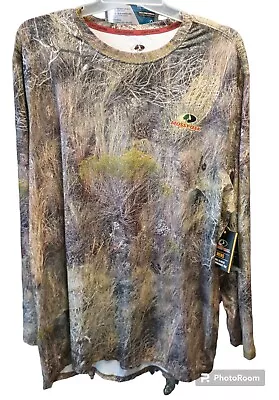 Mossy Oaks Men's Long Sleeved Performance Tee In Brush Range Pattern Size 3XL • $19