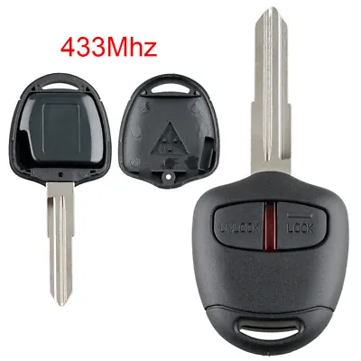 $13.19 • Buy Remote Car Key With ID46 Chip Fit For MITSUBISHI Outlander Pajero Montero Triton