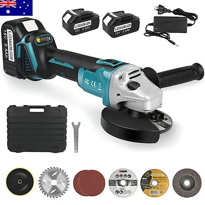 125mm Cordless Brushless Angle Grinder Lithium Cut-Off Tool For Makita 18V AU • $78.99