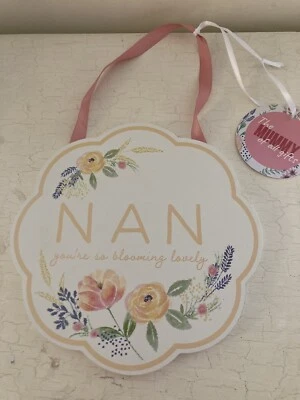 £1.95 • Buy Bnwt Matalan “nan” Wooden Plaque - Rrp £3