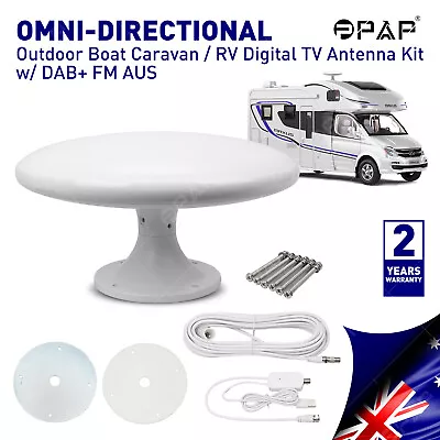 Omni Directional  Antenna Caravan Camper Boat Digital DVB TV Terrestrial DAB& FM • $88