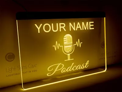 Personalized On Air Light - Podcast Sign | RGB Multi-color Sign • $179.90