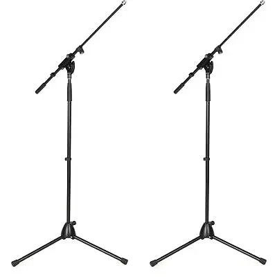 K&M Microphone Stand With Telescoping Boom Arm (2 Pack) - Black • $149.98