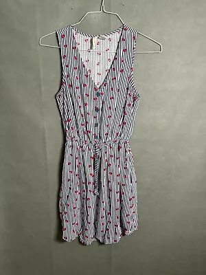 Mimi Chica Women's Multicolor Striped Sleeveless Summer Dress Button Front Sz S • $14.90