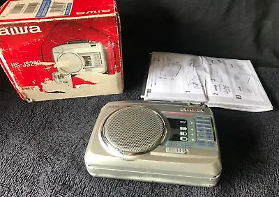 AIWA JS295 Cassette Walkman With Original Box And Manual • $82