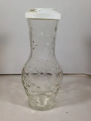 Vintage Good Seasons Salad Dressing Vine Embossed Glass Cruet Shaker Bottle • $8.82