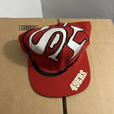 Vintage San Francisco 49ers Snapback Hat The Game Big Logo Shadow Wool Blend • $600