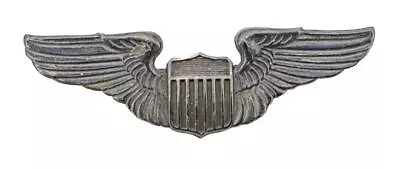 Rare Wwii Era Full Size 3  Sterling Silver Usaaf Army Airforce Pilot Wings • $9.99