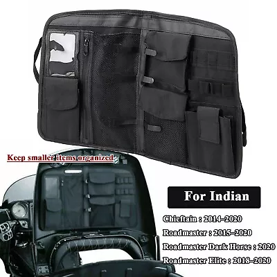 Motorcycle Trunk Lid Tour Pocket Bag Organizer Fit For Indian Chieftain Classic • $42.98