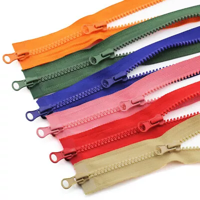 100-150cm 5# Double Slider Two-Way Resin Zipper Open Ended Jacket Sewing Tools • £4.25