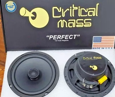 Critical Mass Ss6 Speakers 6.5'' Morel Audio Focal Ads Jl Hertz Best Alpine Sq • $175.50