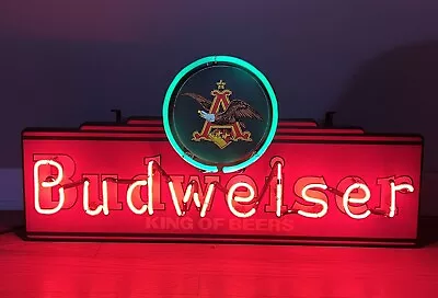 Vintage Budweiser “King Of Beers” Neon Sign Bar Advertising Light! Made In USA! • $350