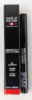 Make Up For Ever Aqua Resist Graphic Pen Black Eyeliner Intense Mini 0.25ml • $14.95