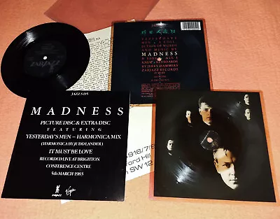MADNESS - YESTERDAY'S MEN - PICTURE DISC + EXTRA DISC Ska 2 Tone Lp Cd Dvd KIX79 • £45