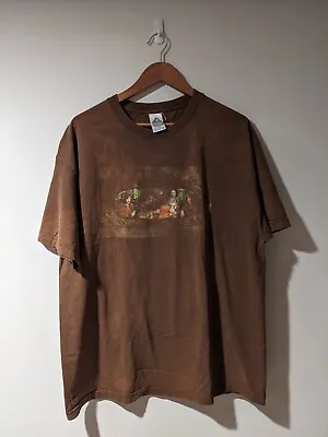 Vintage 90s The Doors Jim Morrison Hotel Brown X-Large T-Shirt • $29.99