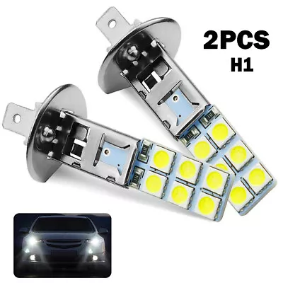 2X Super Bright H1 LED Headlight High Low Beam 6500K Fog Driving Bulbs Kit White • $6.89