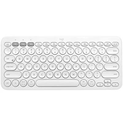 Logitech K380 Wireless Bluetooth Multi-Device Keyboard For MAC (WHITE) • $16.49
