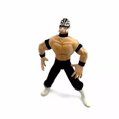 Vintage 1999 Toy Biz WCW 4.5”-5” Wrestling ￼Action Figure Ray Mysterio • $36.05