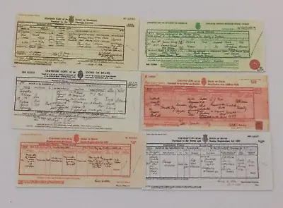 Dolls House 1:12 Scale Miniature  6 X Birth/Death/ Marriage  Certificates • £1.99