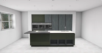 £9995 • Buy Ex-Display German Handleless Kitchen With Quartz Worktops - Optional Appliances*