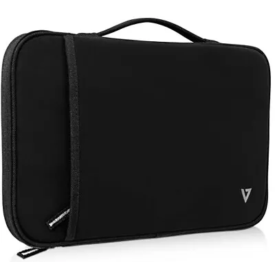 V7 Black Protective 12.2  MacBook Or Chromebook Sleeve Case Spill Resistant • $10.95